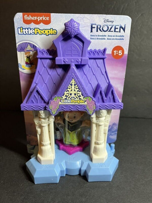 2/ Fisher Price Little People Disney Frozen Anna in Arendelle Portable Playset