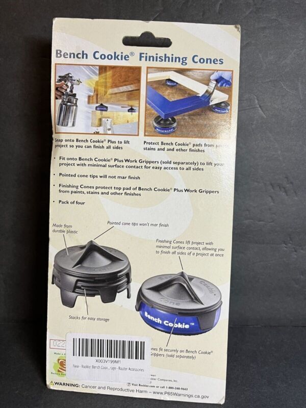 Pack of 2 Rockler Woodworking and Hardware Bench Cookie Finishing Cones