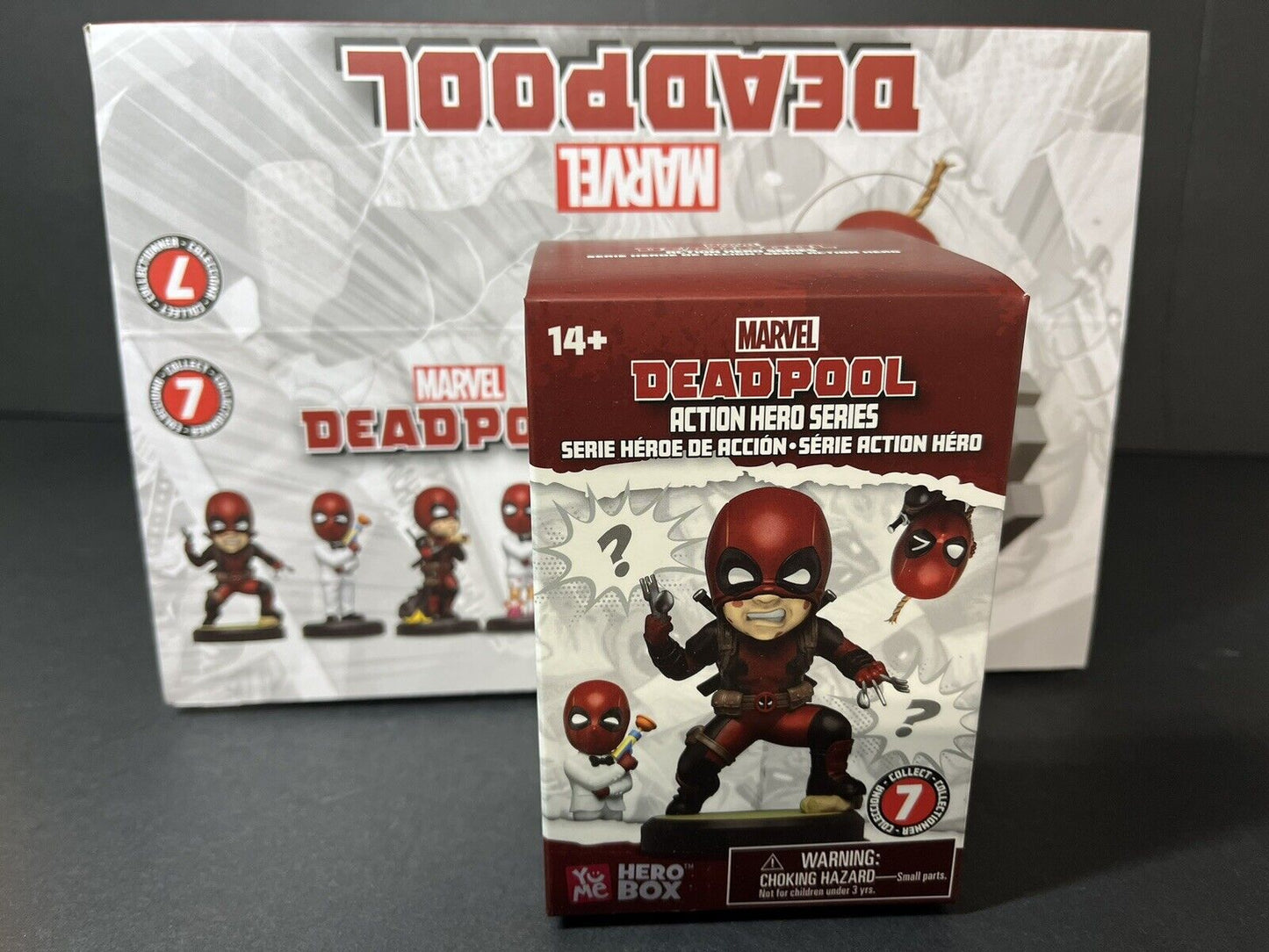 2 Pcs YuMe Marvel Deadpool Action Hero Series Hero Blind Box..