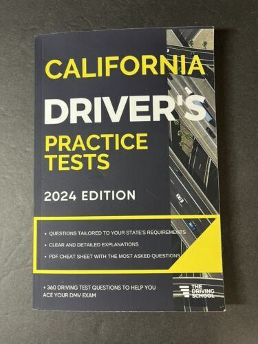 California Driver's Practice Tests by Ged Benson Paperback 2024