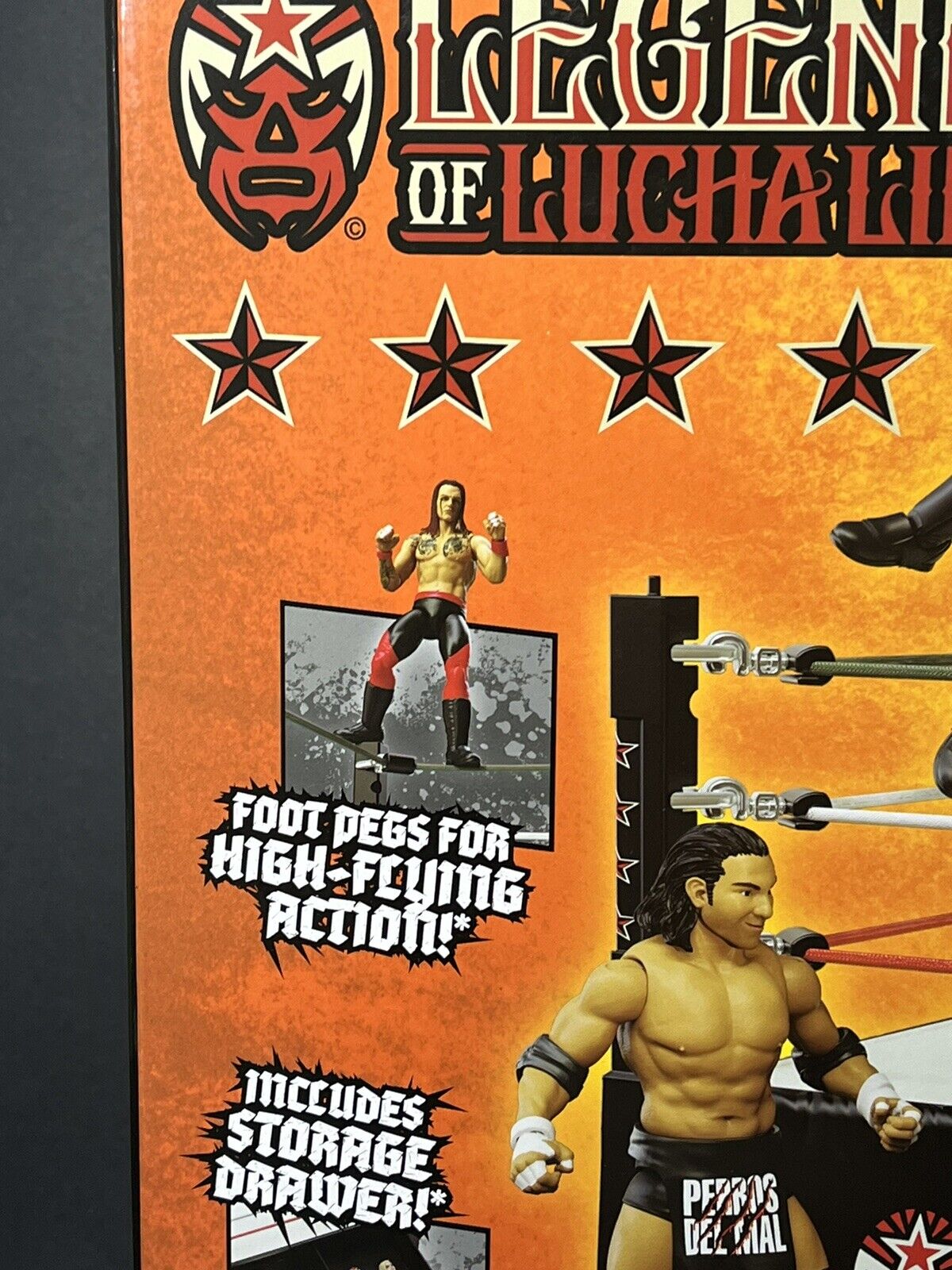 Legends of Lucha Libre Ring - Action Figure Playset..