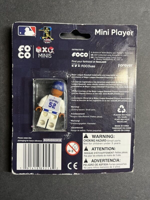 Lot 2 Foco Mini Figure Player Mets , #52, #34 Syndergaard MLB