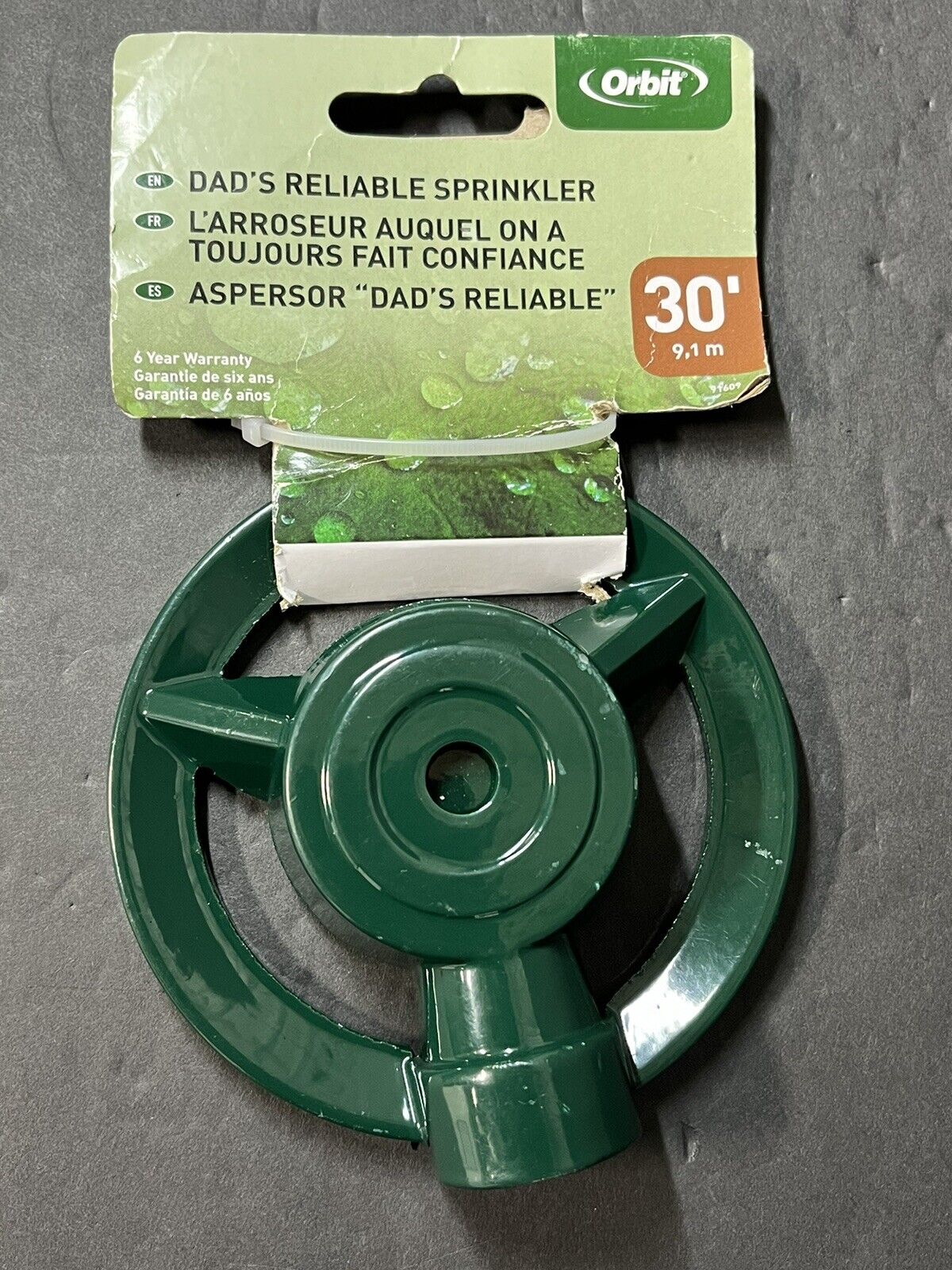 Orbit 58009 Dad’s Reliable Metal Sprinkler,Green..