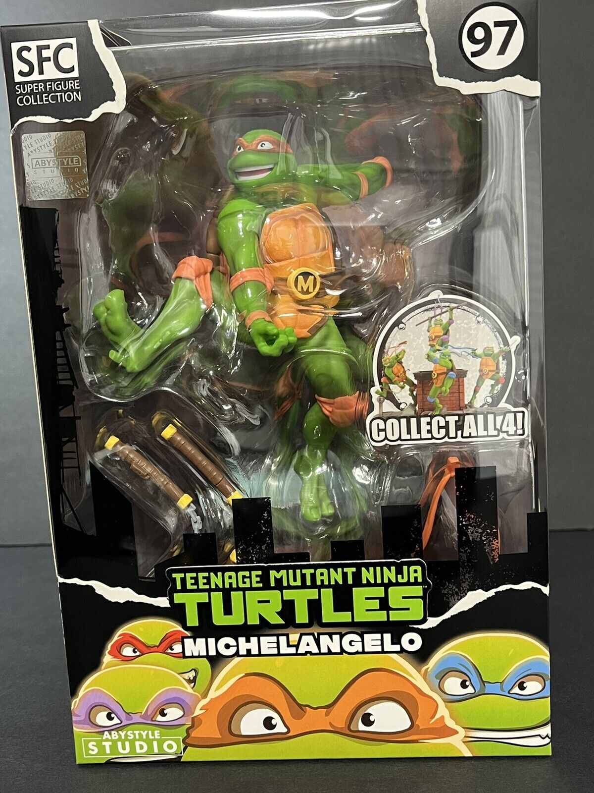 Teenage Mutant Ninja Turtles Michelangelo 7.7" Tall Sfc..