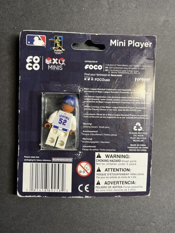 Lot 2 Foco Mini Figure Player Mets , #52, #34 Syndergaard MLB