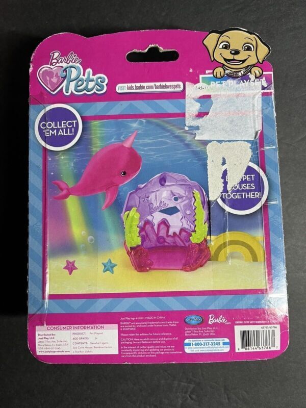 2 Barbie loves Pet Playset Whale 5-piece NEW Barbie dolls doll house accesories