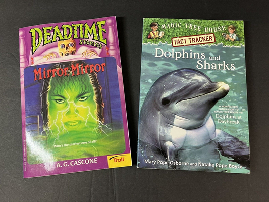 Magic Tree House Dolphins and Sharks lot of 2 books