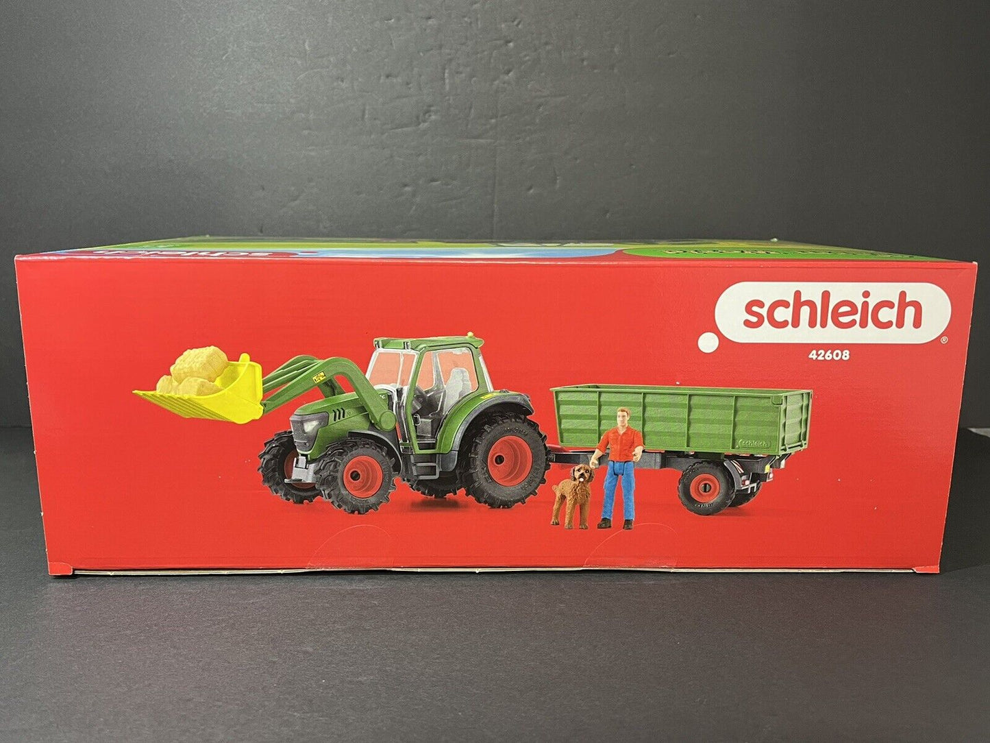 Schleich 42608 Farm World Tractor and Trailer Figure Set...