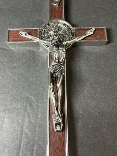 San Benito 8'' Crucifijo , Crucifix Saint Benedict Wall Hanging 0455