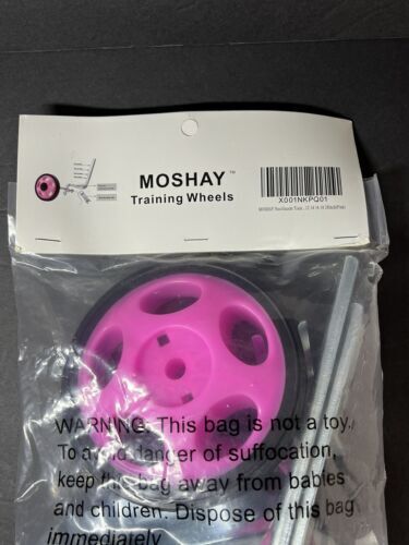 Moshay Bicycle Training Wheels 12 14 16 18 20 inch Bike Kids Set Pink