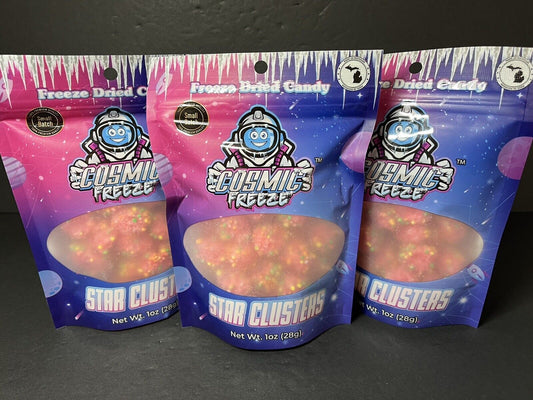 3 pcs 🍭Freeze Dried Candy Star Clusters 1.0z (28g).