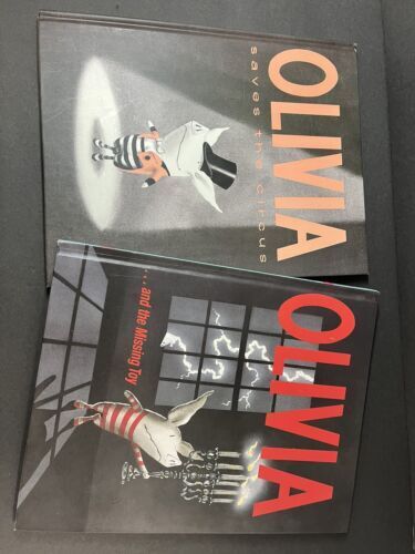 Olivia and the Missing Toy by Ian Falconer First Edition Hardcover LOT OF 2