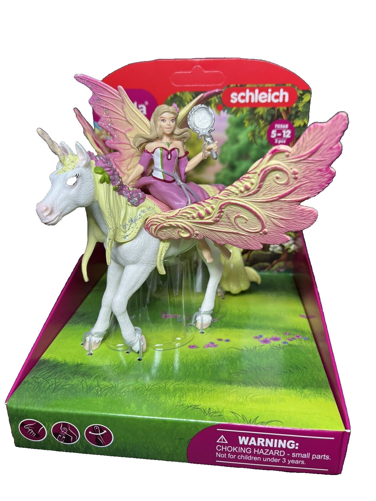 Schleich 70568 Fairy Feya with Pegasus Unicorn Fairy Toy Playset