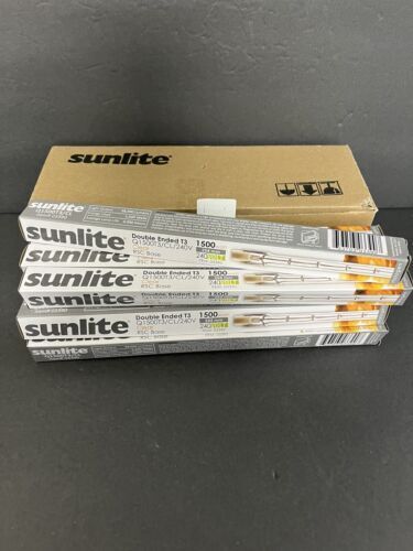 10 Pack Sunlite Double Ended T3 Q1500/CL/240V Clear RSC Base