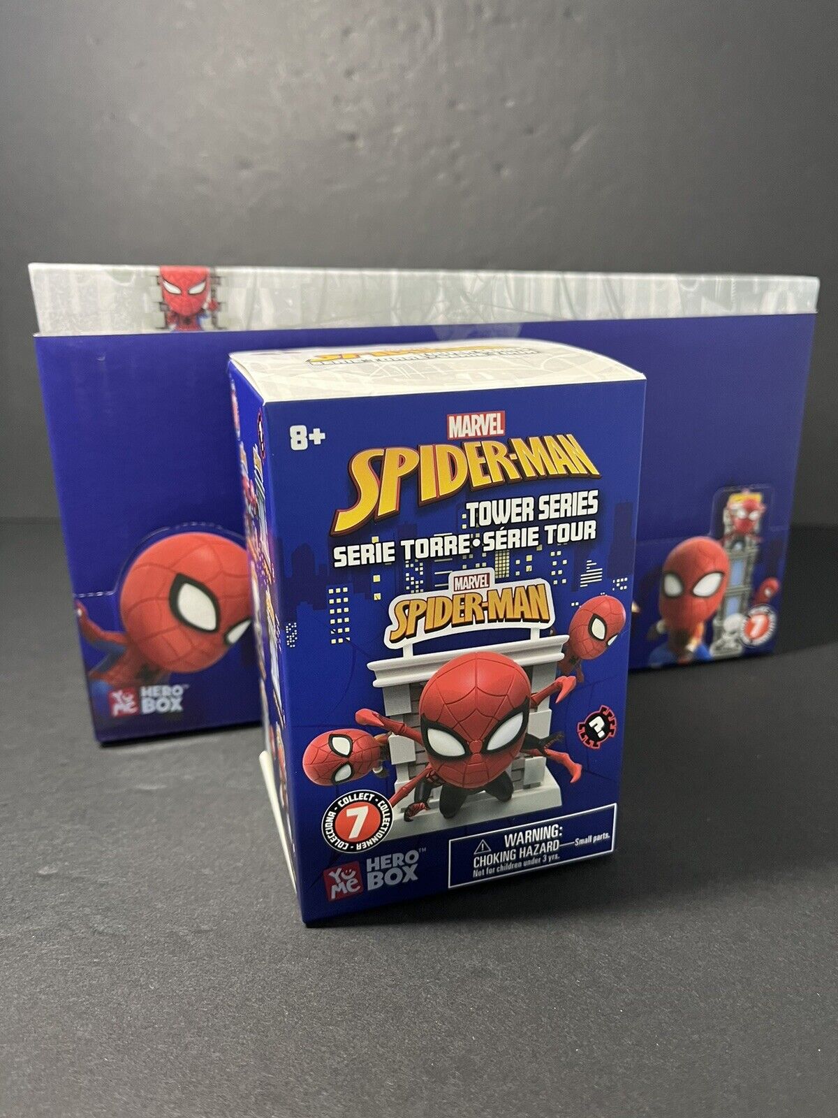 6 Pack YuMe Spider-Man Tower Series Hero Box - Blind Box  3"