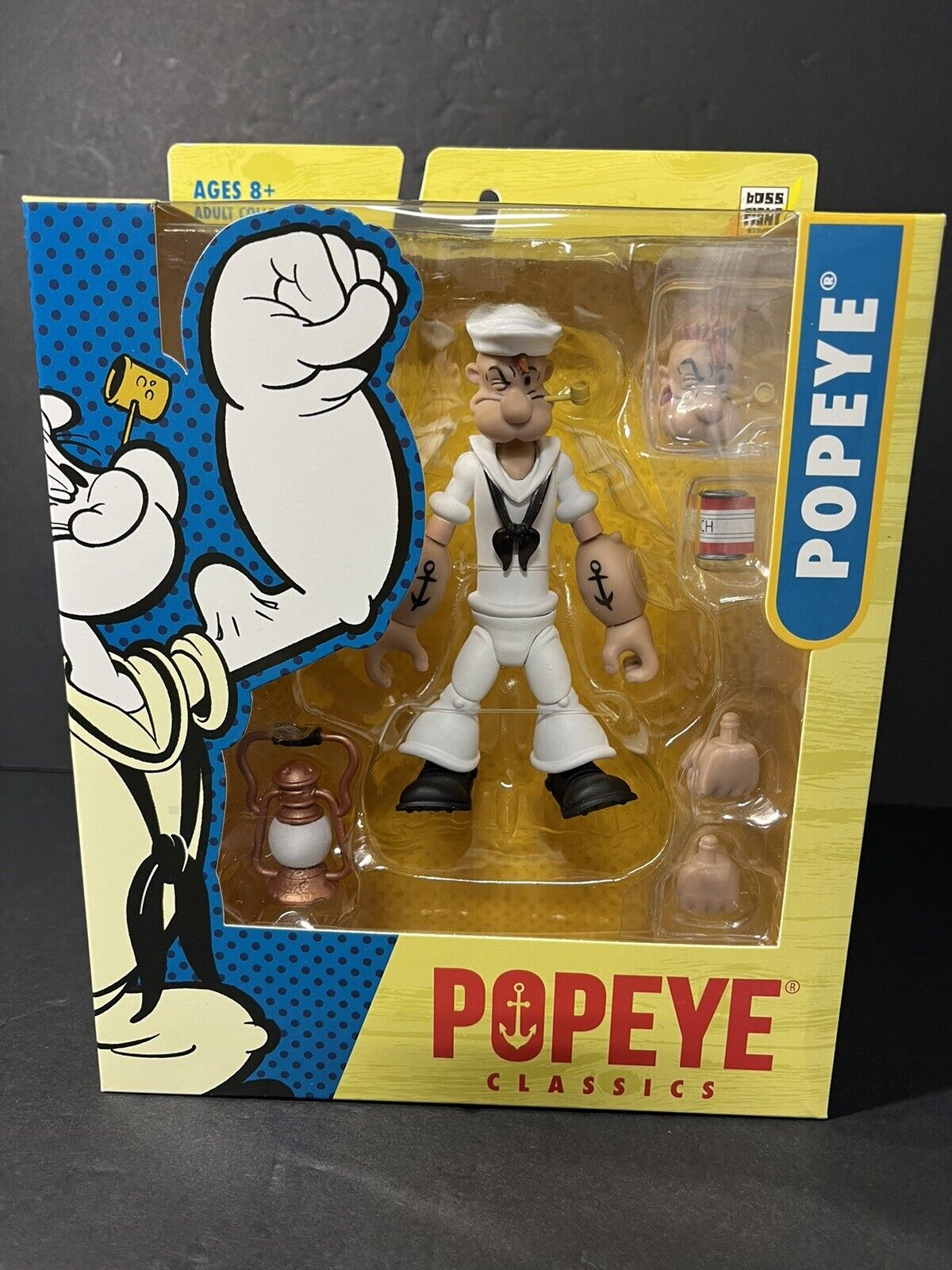 Popeye Classics Action Figure: Popeye White Sailor Suit