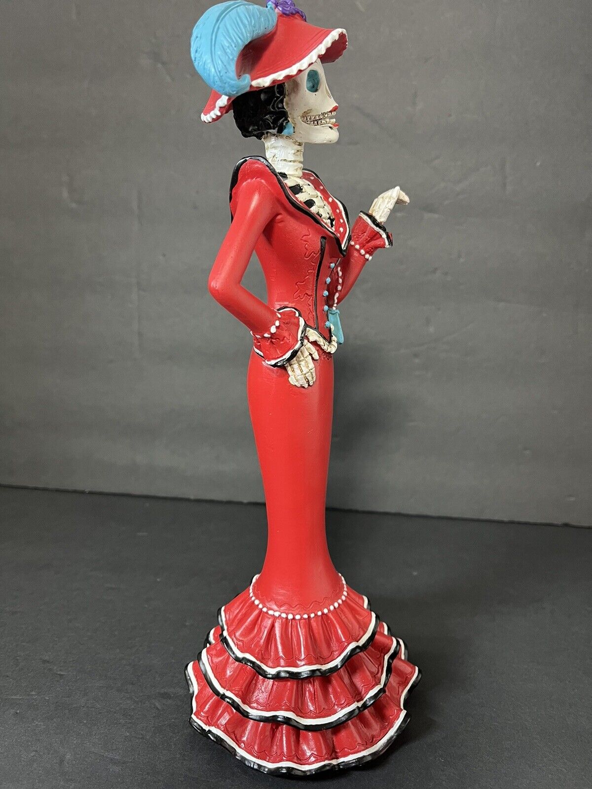 Day of the Dead Red Catrina Figurine 11 Inch 15635