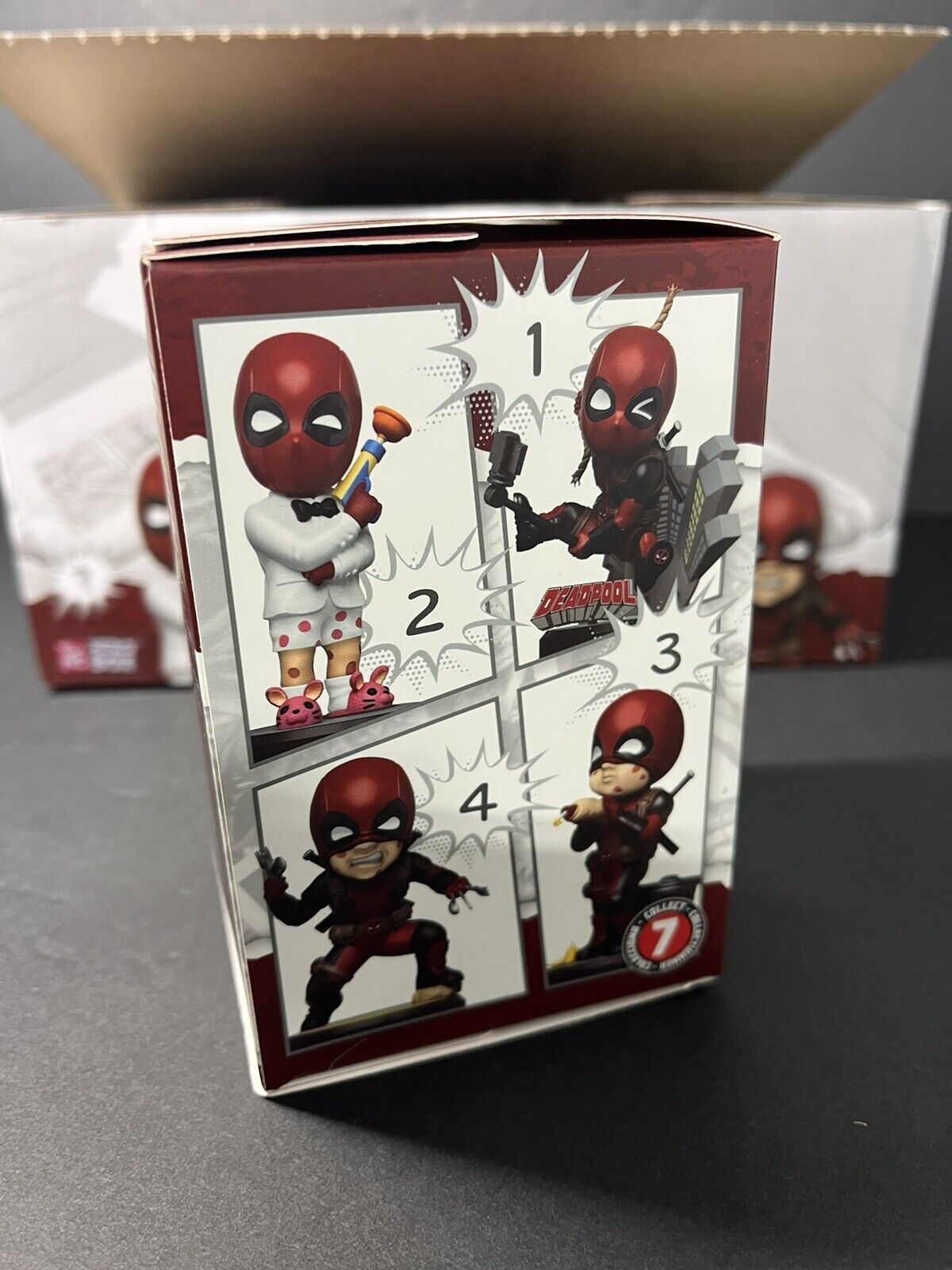 6 Pack YuMe Deadpool Action Series Hero Box - Blind Box 3''