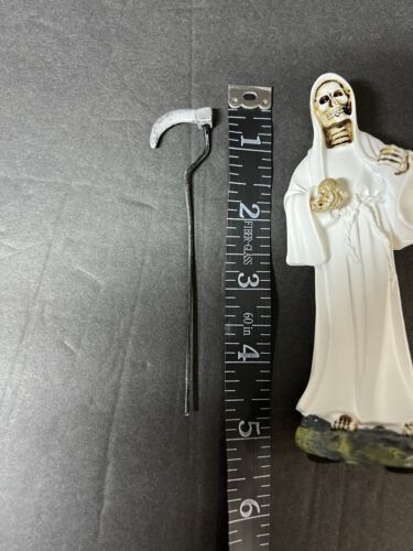 Santa Muerte 5" White Dress Holy Death Grim Reaper Skull Skeleton 2013JWT-5