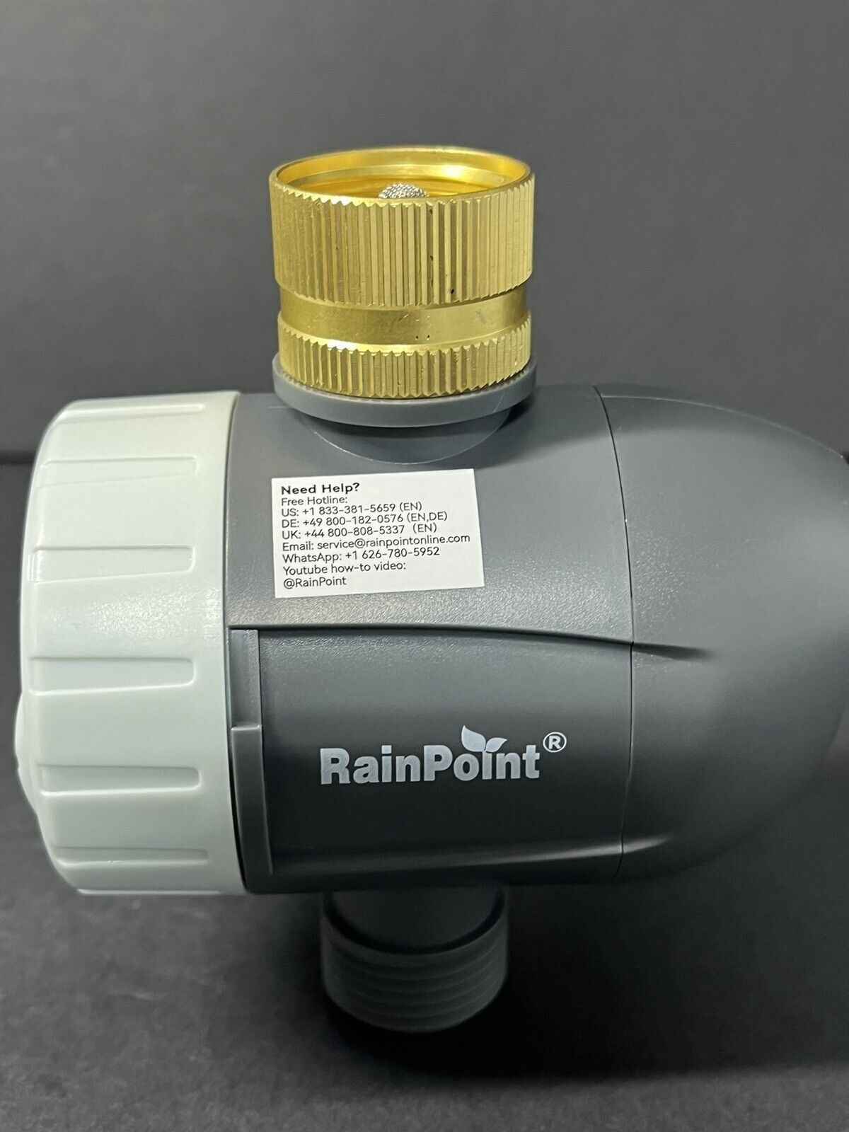 RAINPOINT Bluetooth Hose Timer with Brass Inlet,Smart Water Timer / Garden..