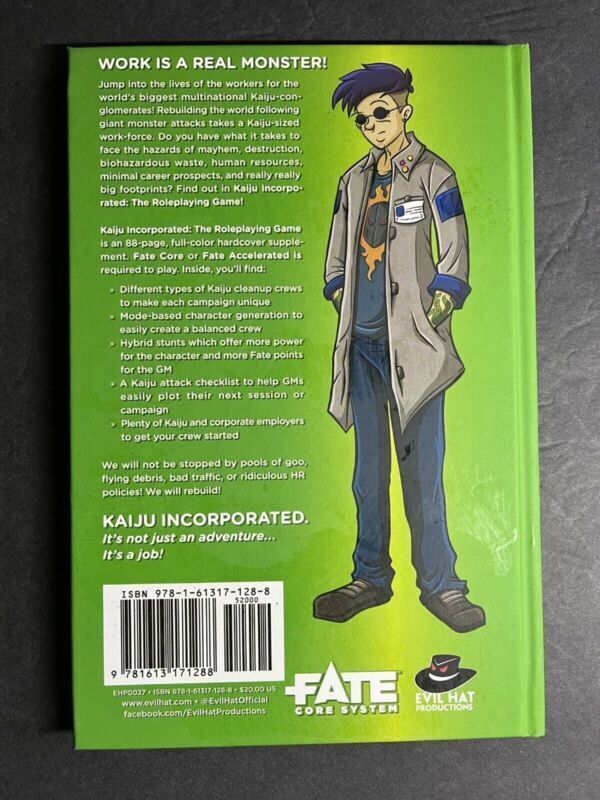 Kaiju Incorporated The Role Playing Game Fate Core Rob Wieland Hardcover Book