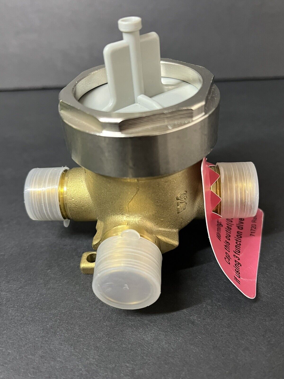 Diverter Valve 4-port Shower Rough-In Valve Male Threads...