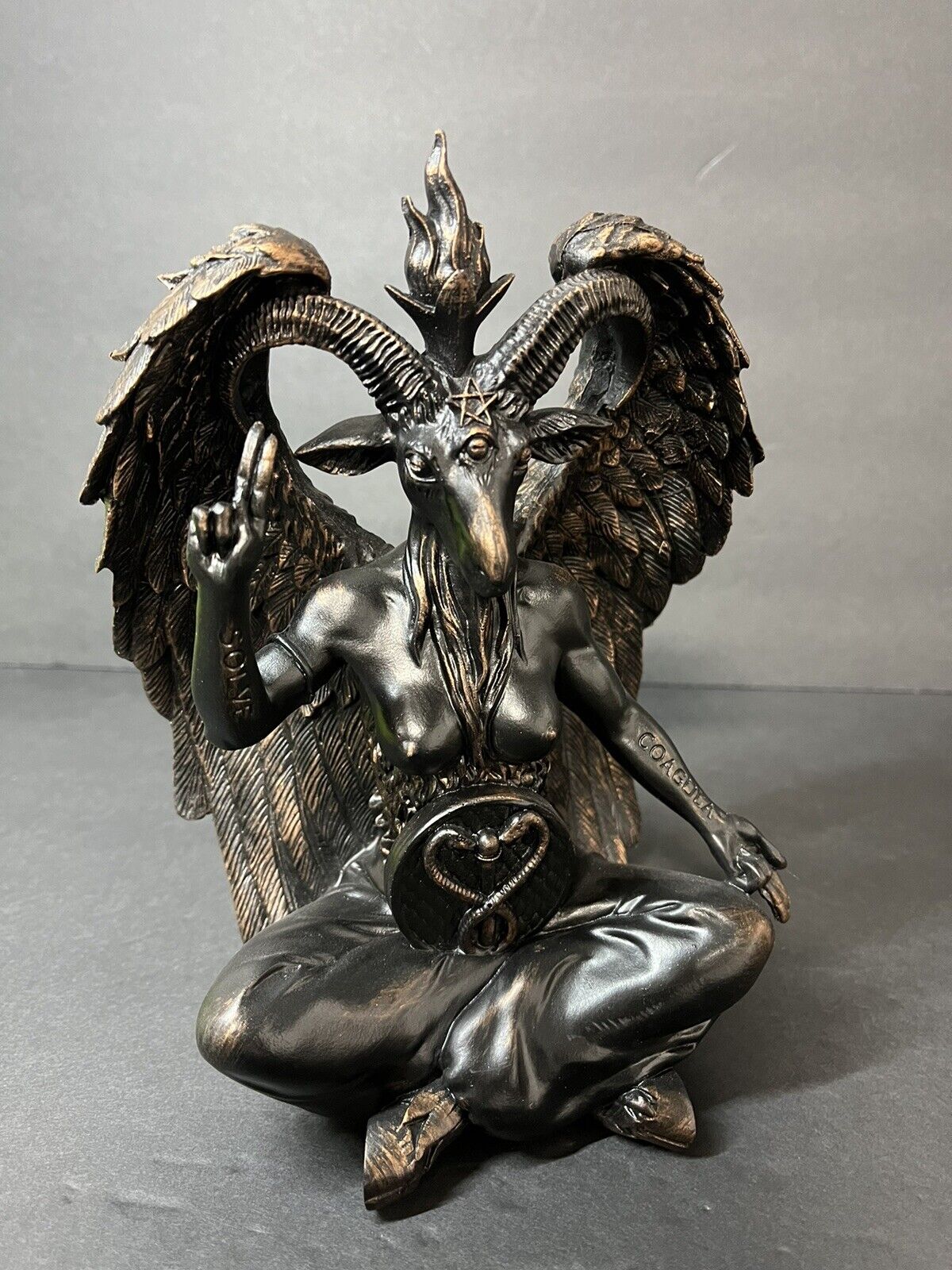 Baphomet Goat Statue Religious Ornaments 8 inches 15198