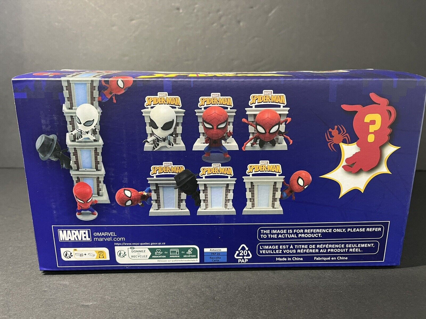 6 Pack YuMe Spider-Man Tower Series Hero Box - Blind Box  3"