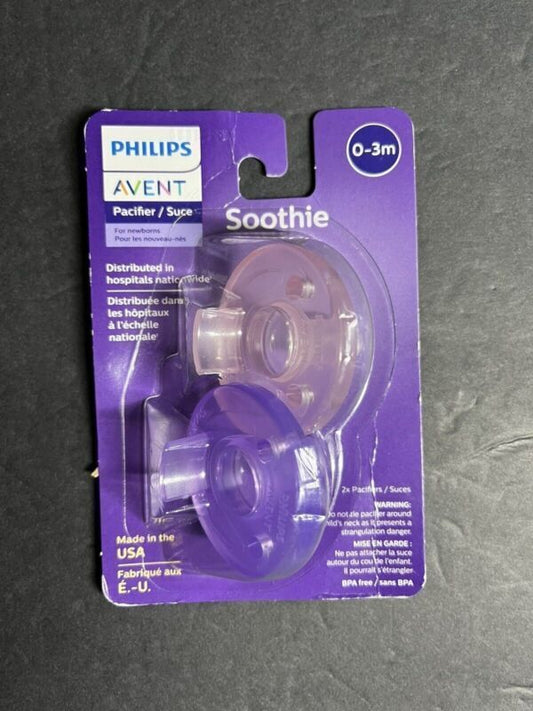 2 -PACK Philips Avent Soothie Pacifier 0-3 Months