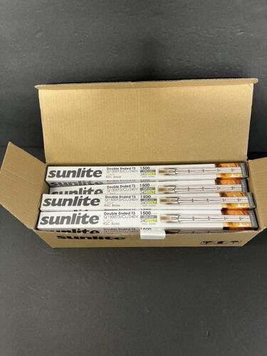 10 Pack Sunlite Double Ended T3 Q1500/CL/240V Clear RSC Base