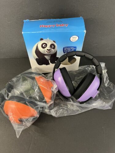 LOT OF 2 HAPPY Safety Ear Muffs Noise Cancelling Headphone Toddlers 0-3 years