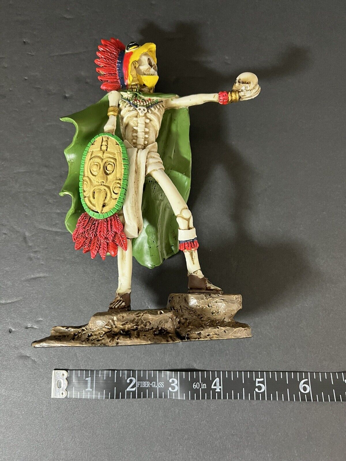 Skeleton Mexican Aztec Eagle Warrior Day of the Dead Dia Muertos Figurine Y8228.