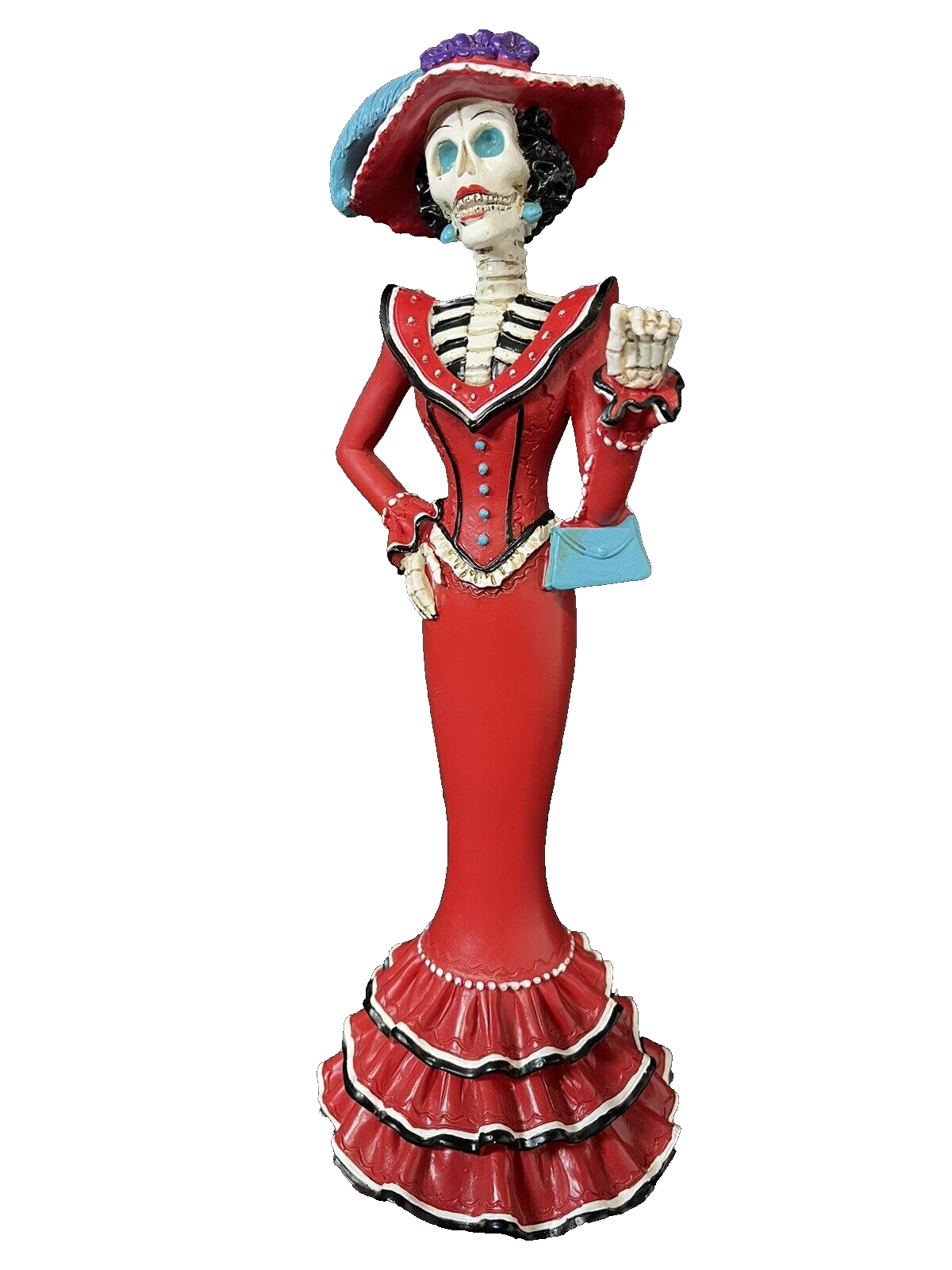 Day of the Dead Red Catrina Figurine 11 Inch 15635