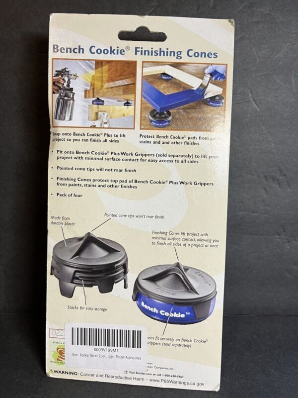 Pack of 2 Rockler Woodworking and Hardware Bench Cookie Finishing Cones