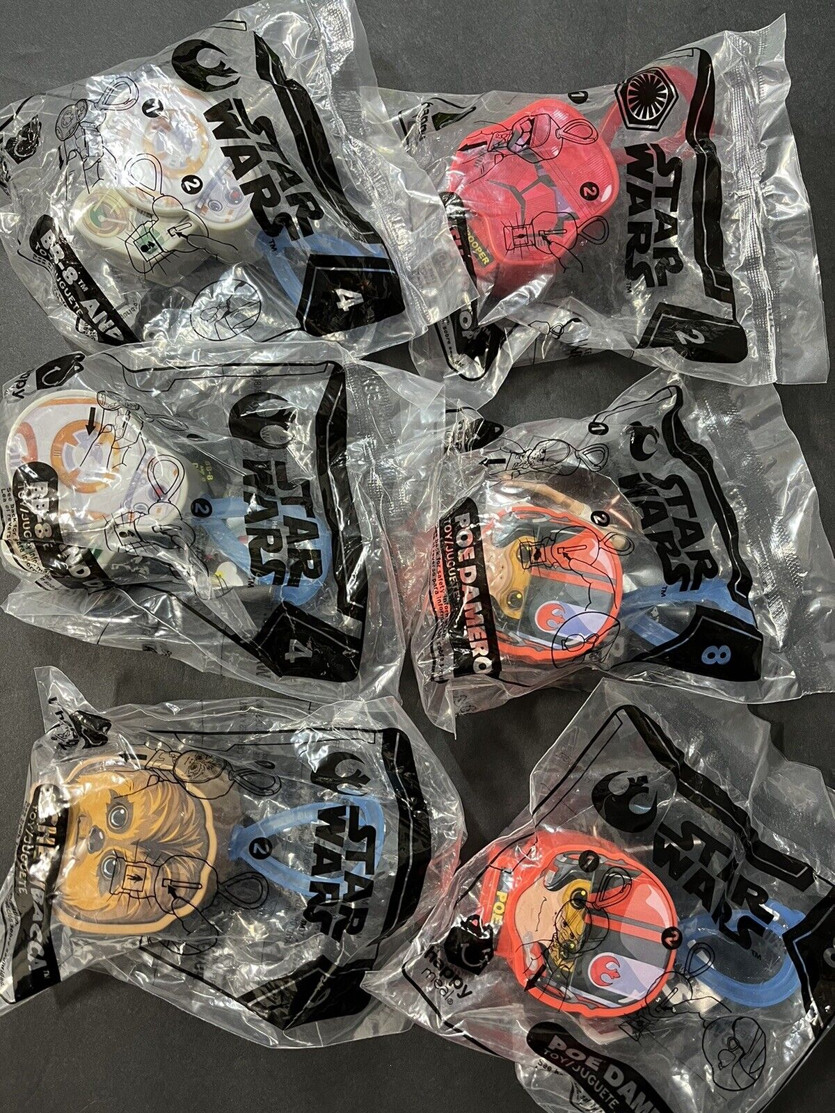 McDonalds Happy Meal Toys STAR WARS Rise of Skywalker Lot Of 6..