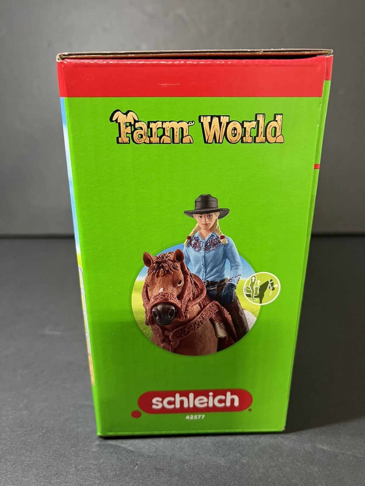 Schleich 42577 Team Roping with Cowgirl Farm Figurine Toys Play Set