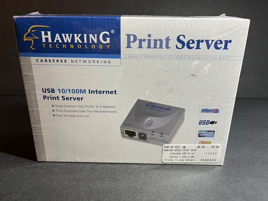 Hawking Technology High Performance Internet USB 10/100M LAN Print Server