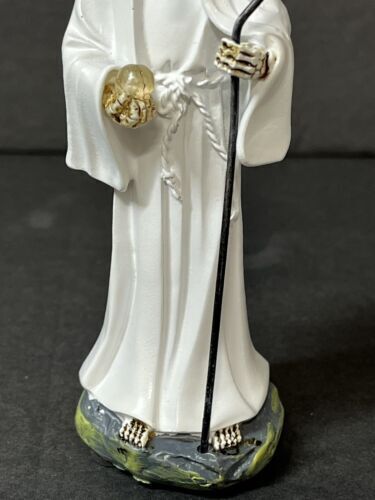 Santa Muerte 5" White Dress Holy Death Grim Reaper Skull Skeleton 2013JWT-5