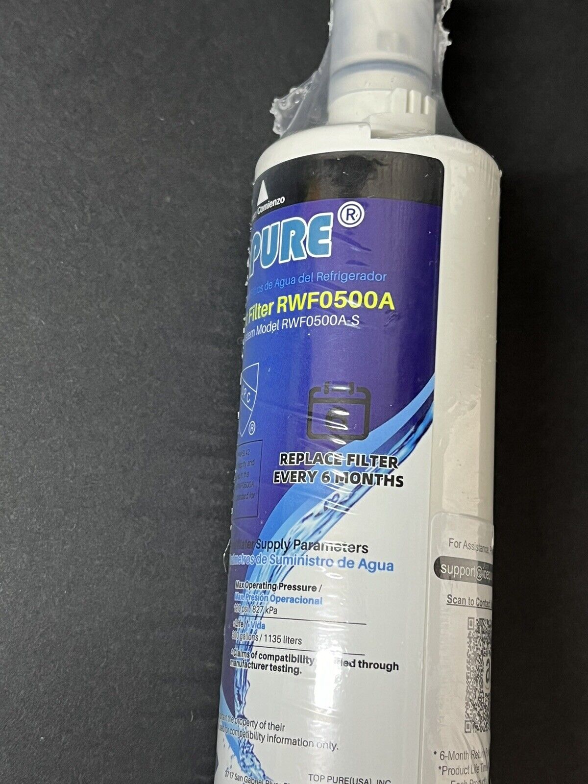 ICEPURE RWF0500A Refrigerator Water Filter Replacement..