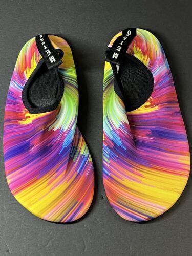 MET520 Summer Outdoor Beach Pool Swim Aqua Water Shoes Socks Colorful 44/45