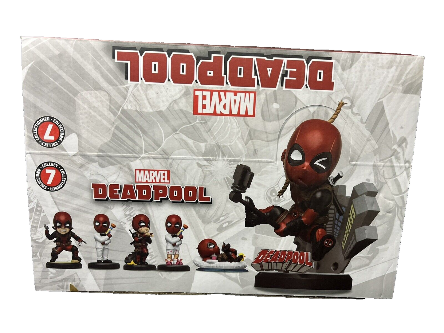 6 Pack YuMe Deadpool Action Series Hero Box - Blind Box 3''