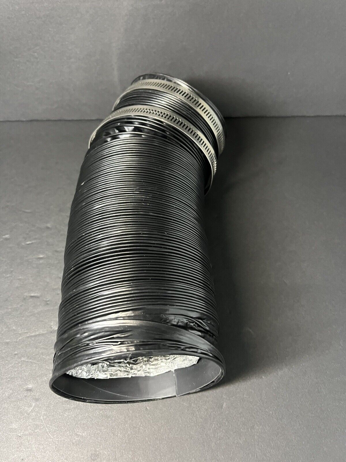 Flexible PVC Laminated Aluminum Dryer Duct - 10 Feet, Black..