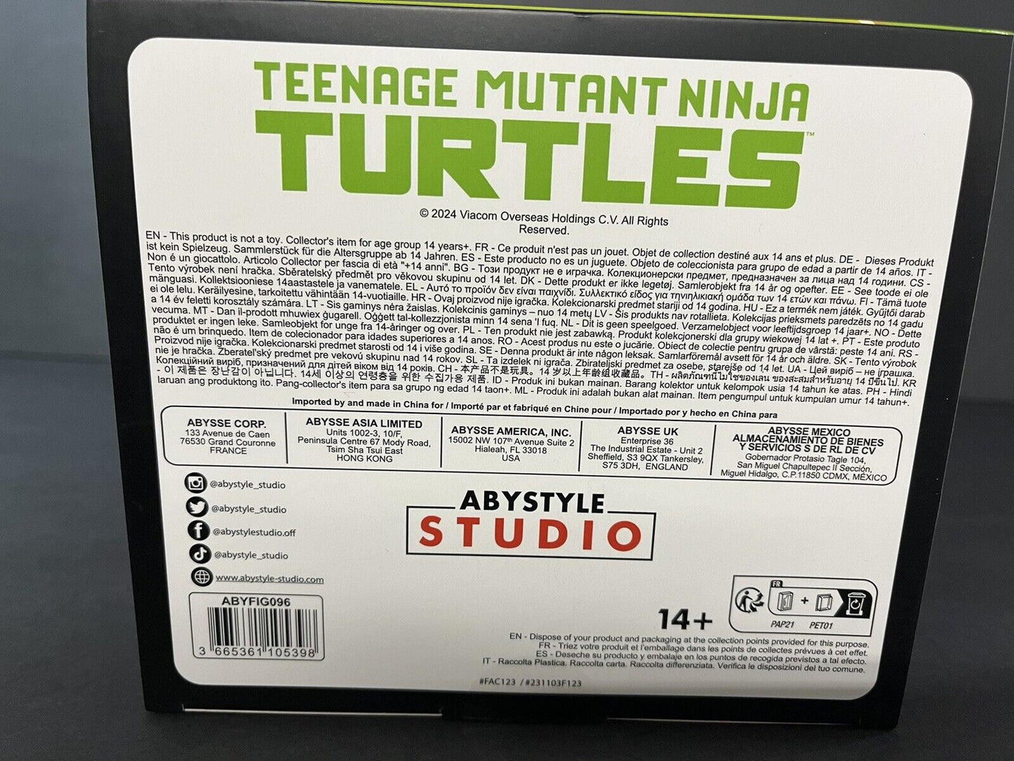 Teenage Mutant Ninja Turtles Michelangelo 7.7" Tall Sfc..