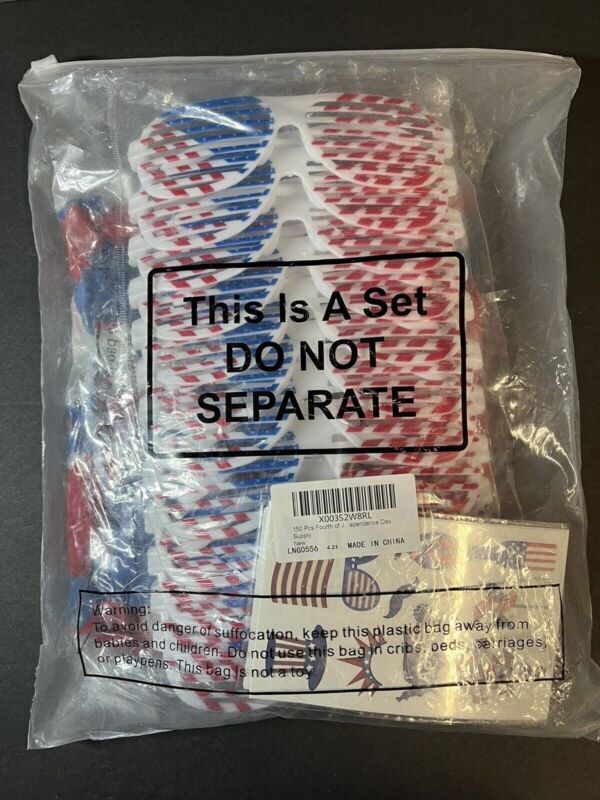 fourth of july party supply lot