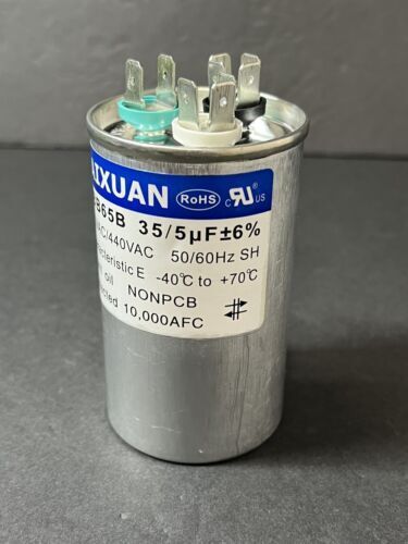 Taixuan AC Capacitor CBB65B 35/ 5 uf , 370VAC/440VAC -40C