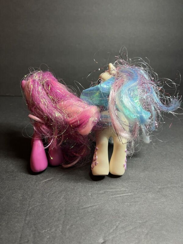 Lot of 2 My Little Pony Cheerilee Star Catcher Pegasus Tinsel Hair Action Figure