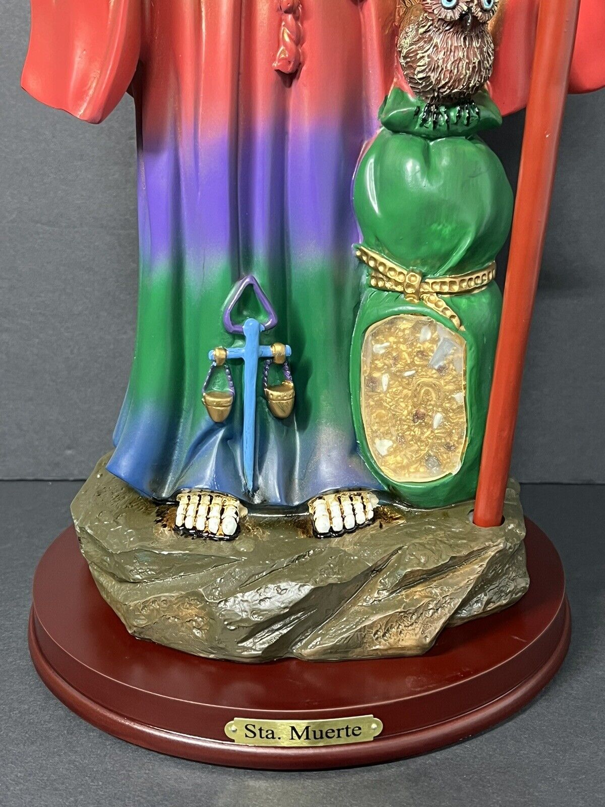 Santa Muerte Saint Death 7 Colores Statue Figurine, 16", 2008J-16