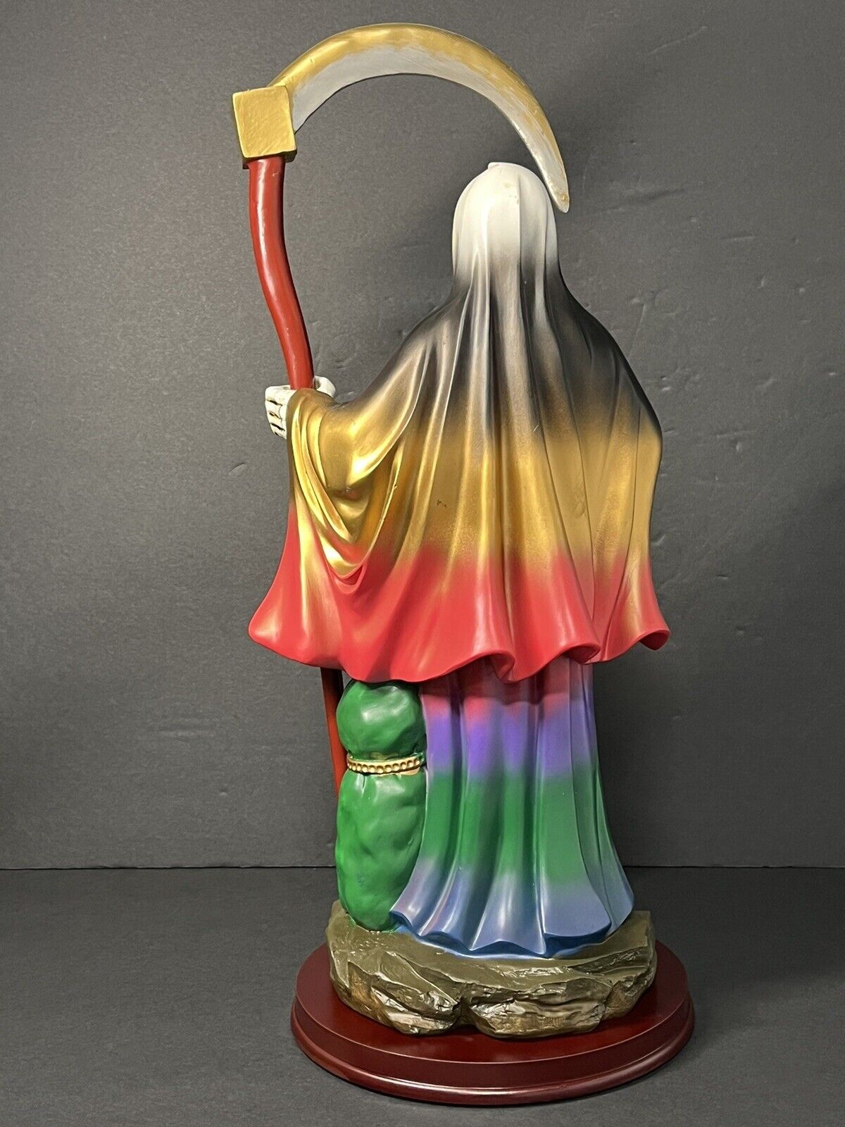 Santa Muerte Saint Death 7 Colores Statue Figurine, 16", 2008J-16