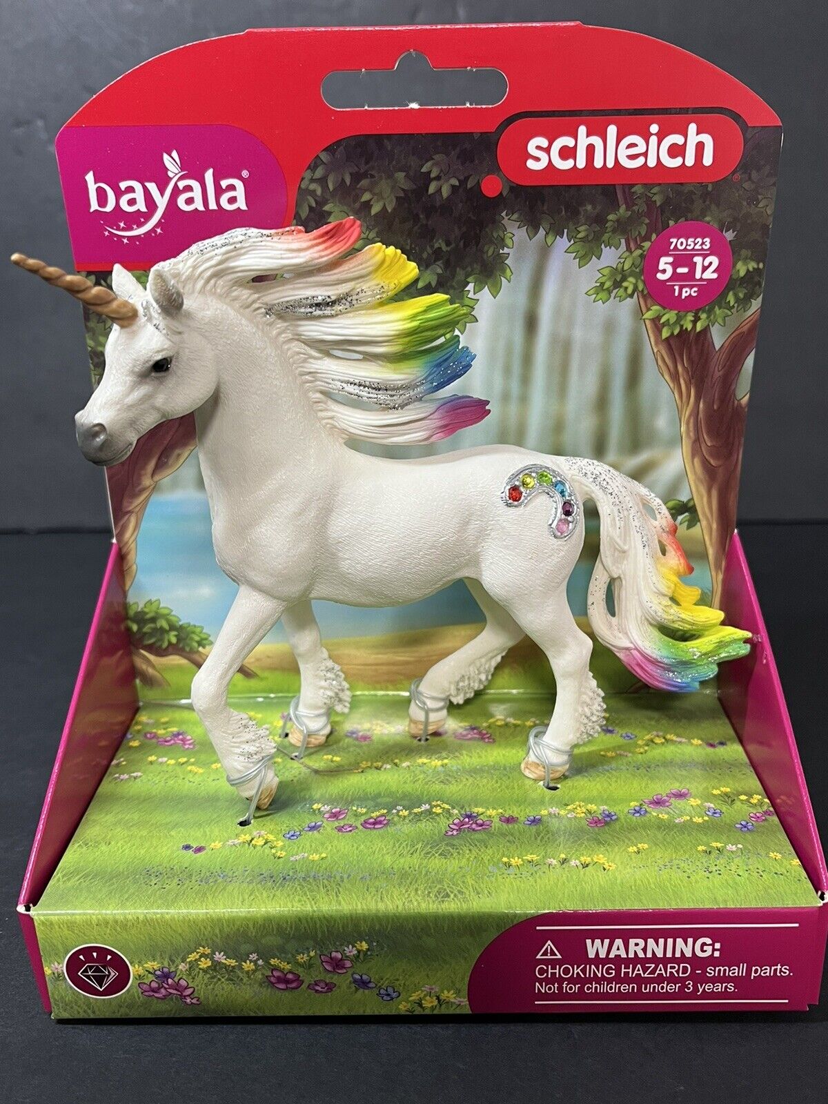 Schleich 70523 Rainbow Unicorn, Stallio