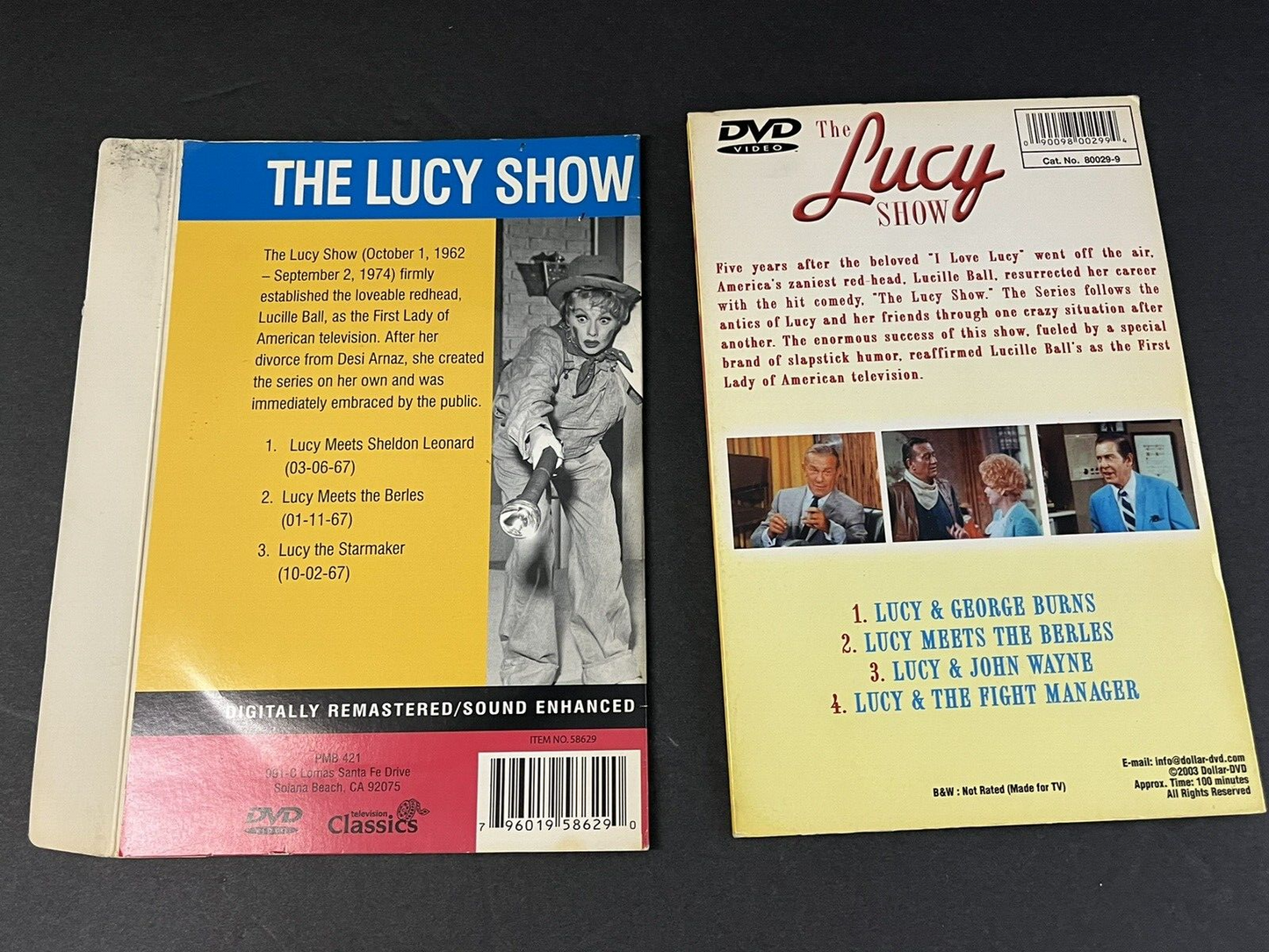 The Lucy show 4/3 episodes DVD video lot of 2